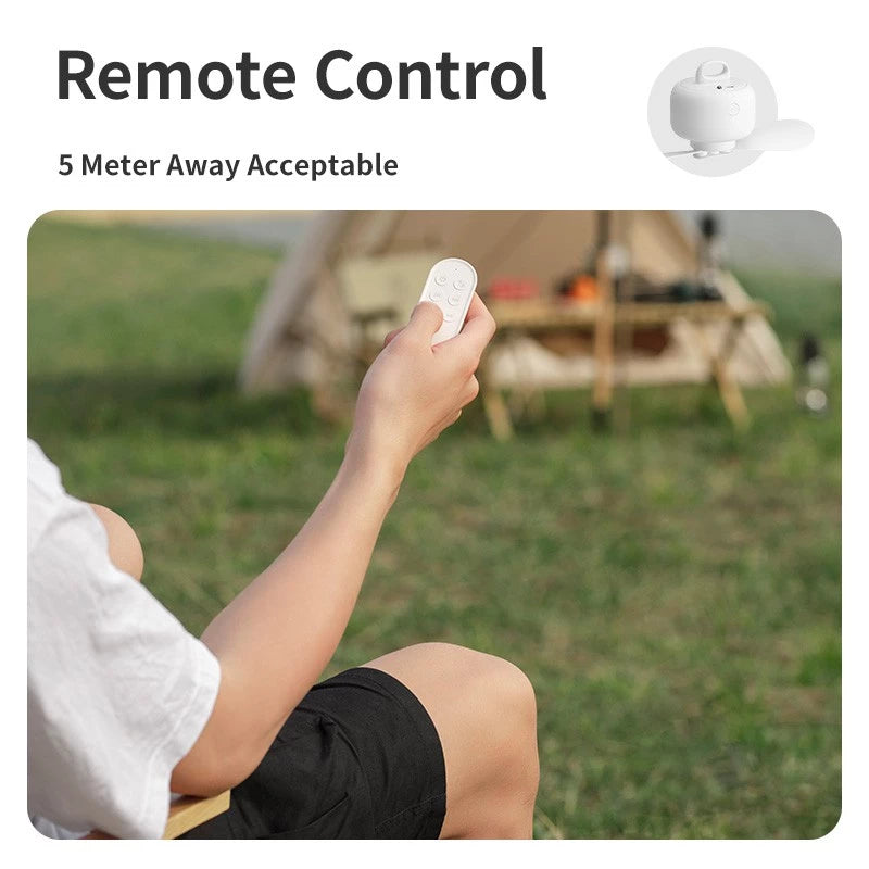 JISULIFE Outdoor Fan Life1 Ceiling Fan USB Rechargeable Portable Household Electric Hanging Fans With Remote Control