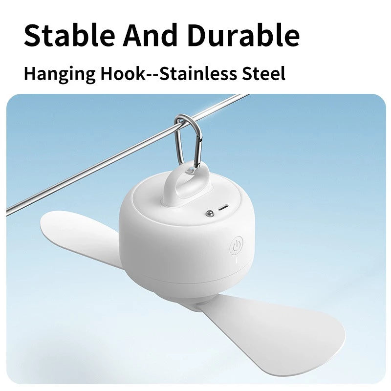 JISULIFE Outdoor Fan Life1 Ceiling Fan USB Rechargeable Portable Household Electric Hanging Fans With Remote Control