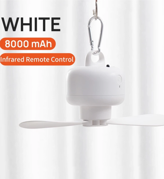 JISULIFE Outdoor Fan Life1 Ceiling Fan USB Rechargeable Portable Household Electric Hanging Fans With Remote Control